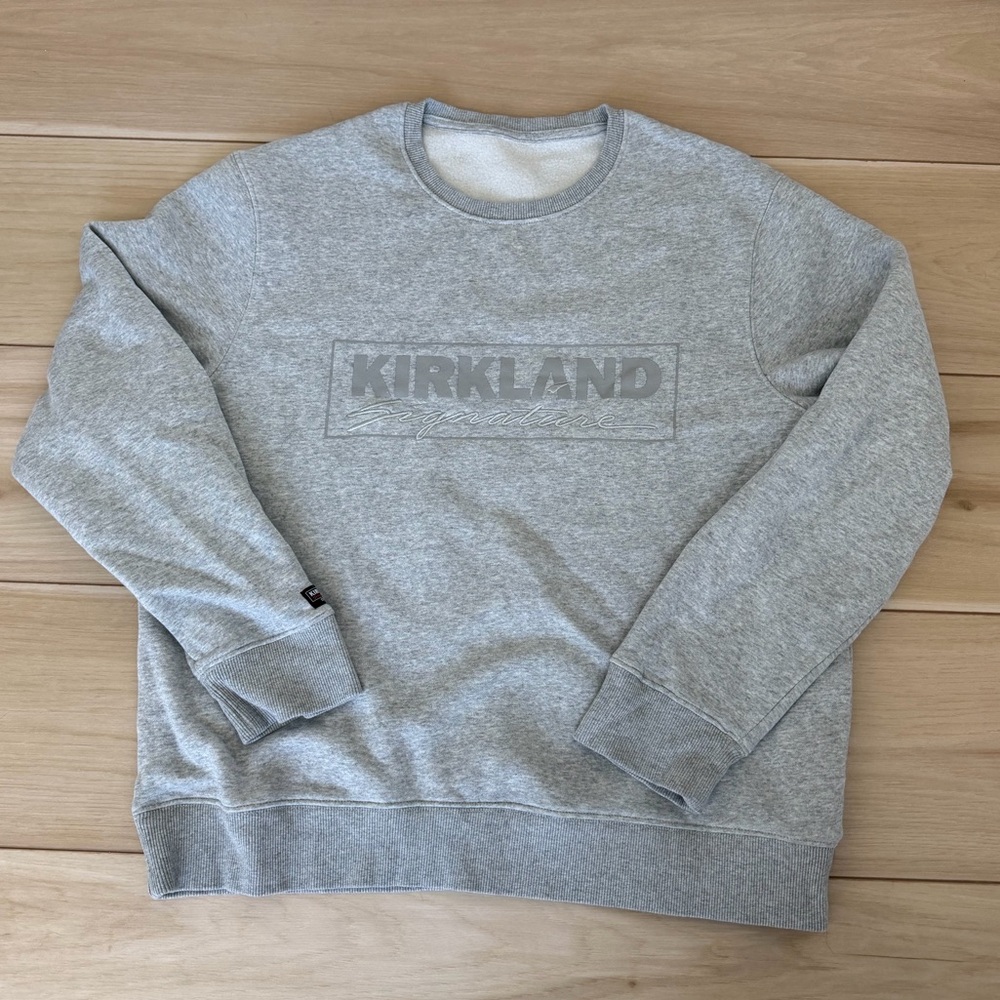 Kirkland Signature Light Gray Crewneck Sweater